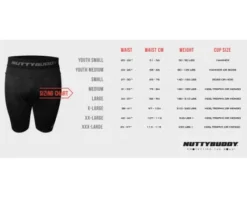 NuttyBuddy Lock Core Compression Shorts -UMPLIFE Shop 2023 NB Size Chart Shorts