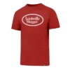 LOUISVILLE SLUGGER Red Vintage Oval Logo Tee