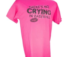 LOUISVILLE SLUGGER Youth No Crying In Baseball T Pink