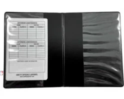 Smitty Umpire Oversized "Book" Style 6” Umpire Lineup Card Holder / Game Card Referee Wallet -UMPLIFE Shop ACS 542 Smitty Oversized Game Card Holder Open Card Insert