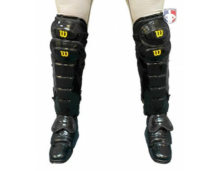 Wilson Umpire Gear Wilson MLB West Vest Pro Gold 2 Umpire Shin Guards With Memory Foam 2 Wilson Umpire Gear Wilson MLB West Vest Pro Gold 2 Umpire Shin Guards With Memory Foam - Image 2