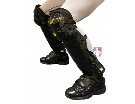 Wilson Umpire Gear Wilson MLB West Vest Pro Gold 2 Umpire Shin Guards With Memory Foam 3 Wilson Umpire Gear Wilson MLB West Vest Pro Gold 2 Umpire Shin Guards With Memory Foam - Image 3