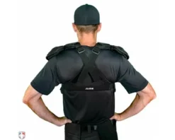 ALL-STAR Umpire Gear All-Star Cobalt Umpire Chest Protector 13 ALL-STAR Umpire Gear All-Star Cobalt Umpire Chest Protector -UMPLIFE Shop CPU5000 All Star Cobalt Umpire Chest Protector Worn Back View 1