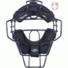 Diamond Umpire Gear Diamond Matte Black Big League Aluminum Umpire Mask With Leather