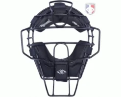 Diamond Umpire Gear Diamond Matte Black Big League Aluminum Umpire Mask With Leather