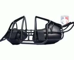 Diamond Umpire Gear Diamond Matte Black Big League Aluminum Umpire Mask With Leather -UMPLIFE Shop DFMBLMB Profile