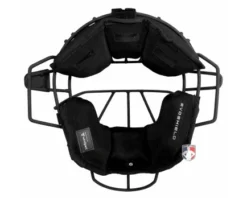 EvoShield MLB Black Pro-SRZ Windpact Catcher Mask -UMPLIFE Shop EVO MASK BK Evo Shield MLB Steel Mask with Windpact Flat Inside