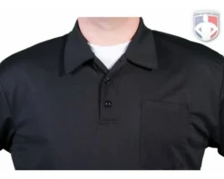 Smitty Umpire Smitty Vertical Stripe Umpire Shirt - Black -UMPLIFE Shop Eric BB310SSBlack Collar