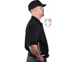 Smitty Umpire Smitty Vertical Stripe Umpire Shirt - Black -UMPLIFE Shop Eric BB310SSBlack Right