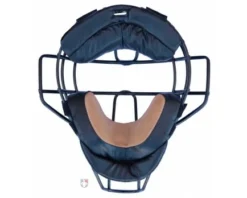 Force3 Umpire Gear Force3 Silver Defender Umpire Mask With Black -UMPLIFE Shop F3 BK BK Inside Tan pads 1