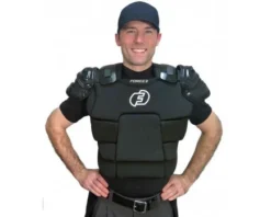Force3 Umpire Gear Force3 V3 Ultimate Umpire Chest Protector With Dupont™ Kevlar® -UMPLIFE Shop F3 CPv3 Worn Front 2