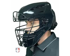 Force3 Umpire Gear Force3 Black Defender Hockey Style Umpire Helmet 10 Force3 Umpire Gear Force3 Black Defender Hockey Style Umpire Helmet -UMPLIFE Shop F3 HSMv3 BK Force3 Black Defender Hockey Style Umpire Helmet worn angle