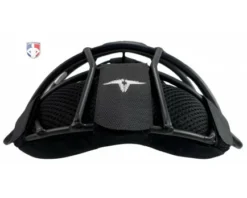 ALL-STAR Umpire Gear All-Star Matte Black System 7 Steel Umpire Mask With UltraCool -UMPLIFE Shop FM4000 MBK All Star Matte Black System 7 Steel Umpire Mask with UltraCool top flat