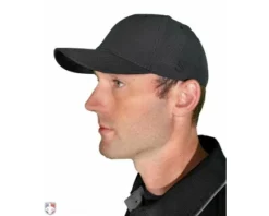 Smitty Umpire Smitty Performance Flex Fit Umpire Cap -UMPLIFE Shop HT316 BK Smitty Performance Flex Fit Umpire Cap 6 Stitch Worn Front Angled View