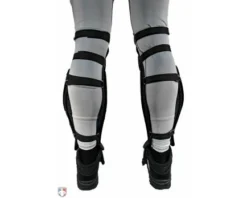 ALL-STAR Umpire Gear All-Star Cobalt Umpire Shin Guards -UMPLIFE Shop LGU5000 All Star Cobalt Umpire Shin Guards Worn Back View