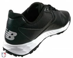 New Balance Referee And Umpire Shoes New Balance V3 Black & White Low-Cut Umpire Base Shoes -UMPLIFE Shop MU950XT3 New Balance V3 Black White Low Cut Umpire Base Shoes Inside Back Angled View