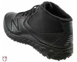 New Balance Referee And Umpire Shoes New Balance V3 All-Black Mid-Cut Umpire Base Shoes 11 New Balance Referee And Umpire Shoes New Balance V3 All-Black Mid-Cut Umpire Base Shoes -UMPLIFE Shop MUM950B3 New Balance V3 All Black Mid Cut Umpire Base Shoes Outside Back Angled View 1