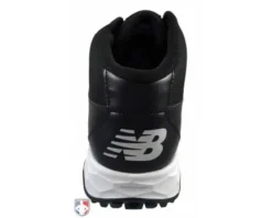 New Balance Referee And Umpire Shoes New Balance V3 Black & White Mid-Cut Umpire Base Shoes -UMPLIFE Shop MUM950T3 New Balance V3 Black White Mid Cut Umpire Base Shoes Back View