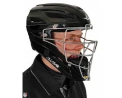 ALL-STAR Umpire Gear All-Star System 7 Umpire Helmet -UMPLIFE Shop MVP2500 All Star System 7 Umpire Helmet Worn Front Angled View