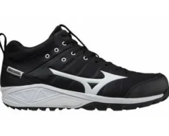 Mizuno Ambition 2 All-Surface Black & White Mid-Cut Shoes 9 Mizuno Ambition 2 All-Surface Black & White Mid-Cut Shoes -UMPLIFE Shop MZ AB2M Mizuno Ambition 2 All Surface Black White Mid Cut Shoes