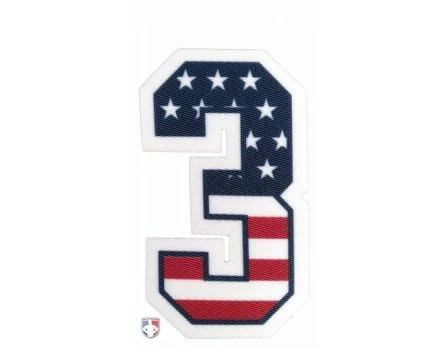 3" USA Stars And Stripes Precision-Cut Number 1 3" USA Stars And Stripes Precision-Cut Number