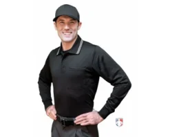 Smitty Umpire Smitty Long Sleeve Body Flex Umpire Shirt - Black