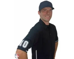 Smitty Umpire Smitty Vertical Stripe Umpire Shirt - Black -UMPLIFE Shop S310 BK with N3 SUB WBW 1