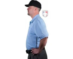 Smitty Umpire Smitty Vertical Stripe Umpire Shirt - Polo Blue -UMPLIFE Shop S310 PB Left