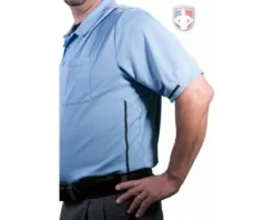 Smitty Umpire Smitty Vertical Stripe Umpire Shirt - Polo Blue -UMPLIFE Shop S310 PB Panel