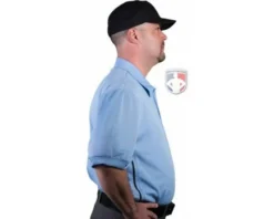 Smitty Umpire Smitty Vertical Stripe Umpire Shirt - Polo Blue -UMPLIFE Shop S310 PB Right