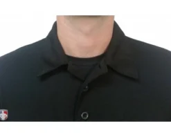 Smitty Umpire Smitty Long Sleeve Vertical Stripe Umpire Shirt -UMPLIFE Shop S311 BK Collar