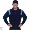 Smitty Umpire Smitty Traditional Half-Zip Umpire Jacket - Navy And Powder Blue