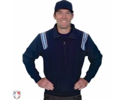 Smitty Umpire Smitty Traditional Half-Zip Umpire Jacket - Navy And Powder Blue