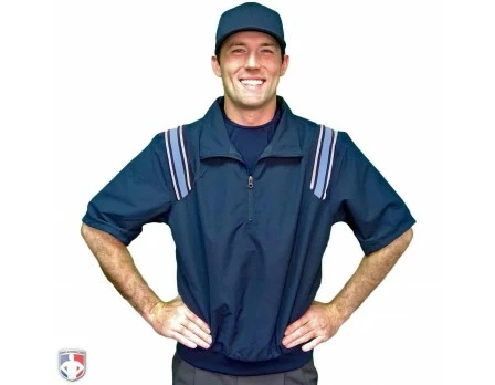 Smitty Umpire Smitty Traditional Half-Zip Short Sleeve Umpire Jacket - Navy And Powder Blue 1 Smitty Umpire Smitty Traditional Half-Zip Short Sleeve Umpire Jacket - Navy And Powder Blue