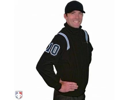 Smitty Umpire Smitty Major League Style Fleece Lined Umpire Jacket - Black And Polo Blue 3 Smitty Umpire Smitty Major League Style Fleece Lined Umpire Jacket - Black And Polo Blue - Image 3