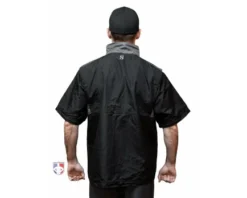 Smitty Umpire Smitty Major League Replica Convertible Umpire Jacket - Black With Charcoal Grey 16 Smitty Umpire Smitty Major League Replica Convertible Umpire Jacket - Black With Charcoal Grey -UMPLIFE Shop S340 Smitty Major League Replica Convertible Umpire Jacket Black with Charcoal Grey reverse no sleeves