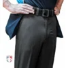Smitty Umpire Smitty Performance Poly Spandex Charcoal Grey Flat Front Plate Umpire Pants