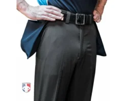 Smitty Umpire Smitty Performance Poly Spandex Charcoal Grey Flat Front Plate Umpire Pants
