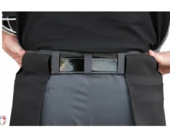 Smitty Umpire Smitty Performance Poly Spandex Charcoal Grey Plate Umpire Pants -UMPLIFE Shop S392 SMITTY PERFORMANCE POLY SPANDEX CHARCOAL GREY PLATE UMPIRE PANTS BACK CLOSE UP 2