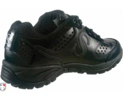 Smitty Umpire Smitty All-Black Umpire / Referee Field Shoes -UMPLIFE Shop SM FIELD Smitty Field Umpire Referee Shoes Back Angled Inside View