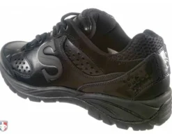 Smitty Umpire Smitty All-Black Umpire / Referee Field Shoes -UMPLIFE Shop SM FIELD Smitty Field Umpire Referee Shoes Back Angled Outside View