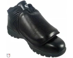 Smitty Umpire Smitty All-Black Mid-Cut Umpire Plate Shoes -UMPLIFE Shop SM Plate Front Angled Inside
