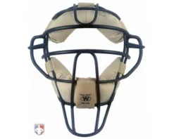Team Wendy Umpire Mask Replacement Pads - Tan -UMPLIFE Shop Team Wendy Tan in Black Frame Front 2