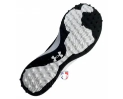 Under Armour Yard Turf Black & White Field Shoes -UMPLIFE Shop UA YT Under Armour Yard Turf Black White Field Shoes Charged Bottom wm 1