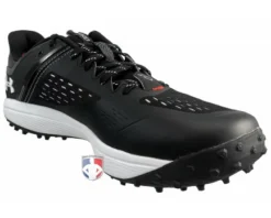 Under Armour Yard Turf Black & White Field Shoes -UMPLIFE Shop UA YT Under Armour Yard Turf Black White Field Shoes Charged profile inside wm