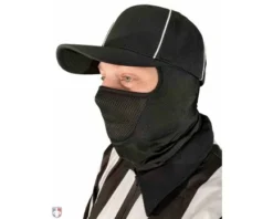 UMPLIFE Cold Weather Mask -UMPLIFE Shop ULF CWM UMPLIFE Cold Weather Mask Worn Front Angled View Over Mouth Football