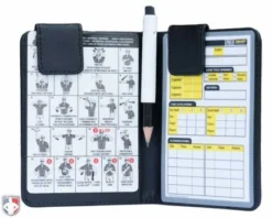 UMPLIFE Pro Grade Magnetic "Book" Style 5" Umpire Lineup Card Holder / Game Card Referee Wallet -UMPLIFE Shop ULF MINI PRO GRADE MAGNETIC BOOK STYLE UMPIRE LINE UP CARD HOLDER GAME CARD REFEREE OPEN WITH PENCIL