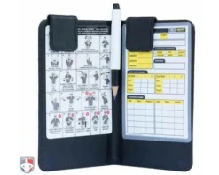UMPLIFE Pro Grade Magnetic "Book" Style 6" Umpire Lineup Card Holder / Game Card Referee Wallet -UMPLIFE Shop ULF PRO PRO GRADE MAGNETIC BOOK STYLE UMPIRE LINEUP CARD HOLDER GAME CARD REFEREE WALLET OPEN WITH PENCIL 1