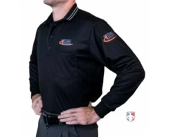 Illinois (IHSA) Long Sleeve Umpire Shirt - Black -UMPLIFE Shop USA301ILL BK Illinois IHSA Long Sleeve Umpire Shirt Black