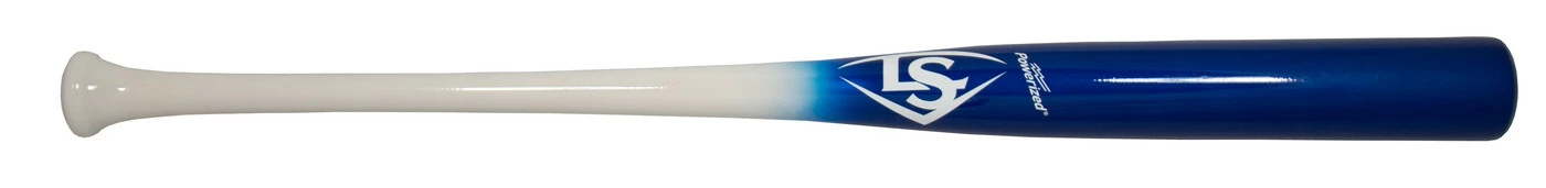 LOUISVILLE SLUGGER Personalized Bat White Royal Blue High Gloss 1 LOUISVILLE SLUGGER Personalized Bat White Royal Blue High Gloss